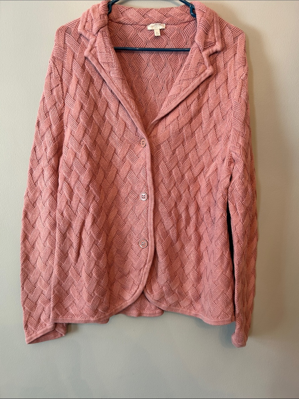 Talbots Three Button Blazer Sweater, Women’s Size XL